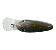 Load image into Gallery viewer, Top View of C-FLASH CRANKBAITS Handmade Deep Diver Fishing Lure in OLIVE BACK/BLUE SHAD
