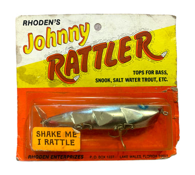 Front Package View of RHODEN'S JOHNNY RATTLER Topwater Fishing Lure from Lake Wales, FLORIDA, USA