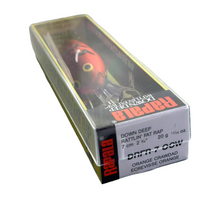 Load image into Gallery viewer, Box Stats View of RAPALA LURES DOWN DEEP RATTLIN FAT RAP 7 Fishing Lure in ORANGE CRAWDAD

