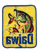 Load image into Gallery viewer, LUHR JENSEN BASS Fishing Patch Featuring a JUMPING LARGEMOUTH BASS
