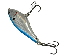 Lade das Bild in den Galerie-Viewer, Up Close Side View of RAPALA LURES GLR-12 GLIDIN&#39; RAP Fishing Lure in CHROME BLUE
