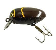 Load image into Gallery viewer, Vintage MILLSITE RATTLE BUG Fishing Lure in BROWN (Yellow Trim)
