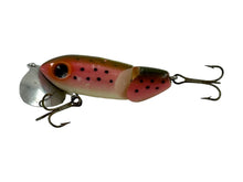 Load image into Gallery viewer, Left Facing View of FRED ARBOGAST 3/8 oz JOINTED JITTERBUG Fishing Lure in TROUT. Rare Topwater Bait.
