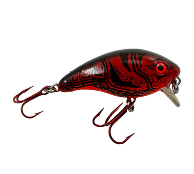 Right Facing View of MANN'S BAIT COMPANY BABY 1- (One Minus) Fishing Lure in RED CRAW