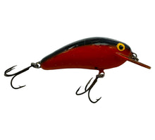 Cargar imagen en el visor de la galería, Right Facing View of ORIGINAL TENNESSEE SHAD SQUARE LIP Fishing Lure in ORANGE w/ BLACK BACK. Handmade Balsa Crankbait.
