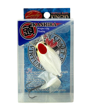 Lucky Craft Virtual Baits KINGYO KASHIRA 80F Fishing Lure in TANCHŌ (RED CROWNED CRANE)