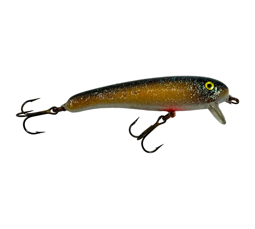 Right Facing View of Mann's Bait Company BABY STRETCH 1- (One Minus) Fishing Lure in WILD SHINER CRYSTAGLOW