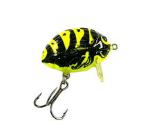 Load image into Gallery viewer, Right Facing View of SALMO LURES LIL BUG 3 FLOATING Fishing Lure in FLUORESCENT YELLOW BUMBLE BEE WASP

