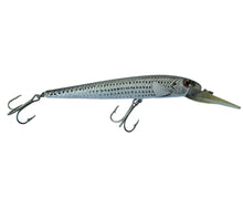 Load image into Gallery viewer, Right Facing View of COTTON CORDELL RED FIN DEEP Fishing Lure in NATURAL STRIPED BASS. Vintage Box for Big Fish JerkBait&nbsp; Included
