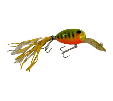 Right Facing View of FRED ARBOGAST Series 75 BUG-EYE Vintage Fishing Lure in GREEN PARROT
