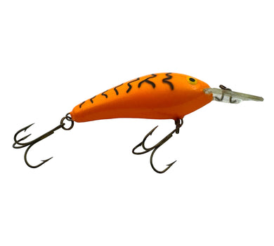 Right Facing View of RAPALA LURES RATTLIN FAT RAP 7 Fishing Lure in ORANGE CRAWDAD; Lighter Version
