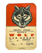 Load image into Gallery viewer, Vintage BOY SCOUTS of AMERICA WOLF CUB SCOUT Merit Patch 
