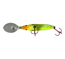 Load image into Gallery viewer, Belly View of DUEL HARDCORE SH-75 SF SHAD Fishing Lure in MATTE BLUE BACK CHARTREUSE
