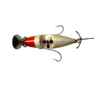 Load image into Gallery viewer, Belly View of FEATHER RIVER LURES of California BASS-KA-TEER Vintage Fishing Lure in RED HEAD
