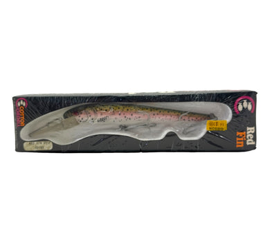 COTTON CORDELL 1000DD RED FIN DEEP Fishing Lure w/ Box in RAINBOW TROUT. Muskie or Trophy Fish Sized Bait.