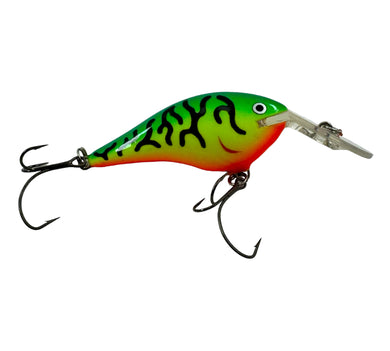 Right Facing View of RAPALA DT THUG (Dives To) Fishing Lure in FIRE TIGER