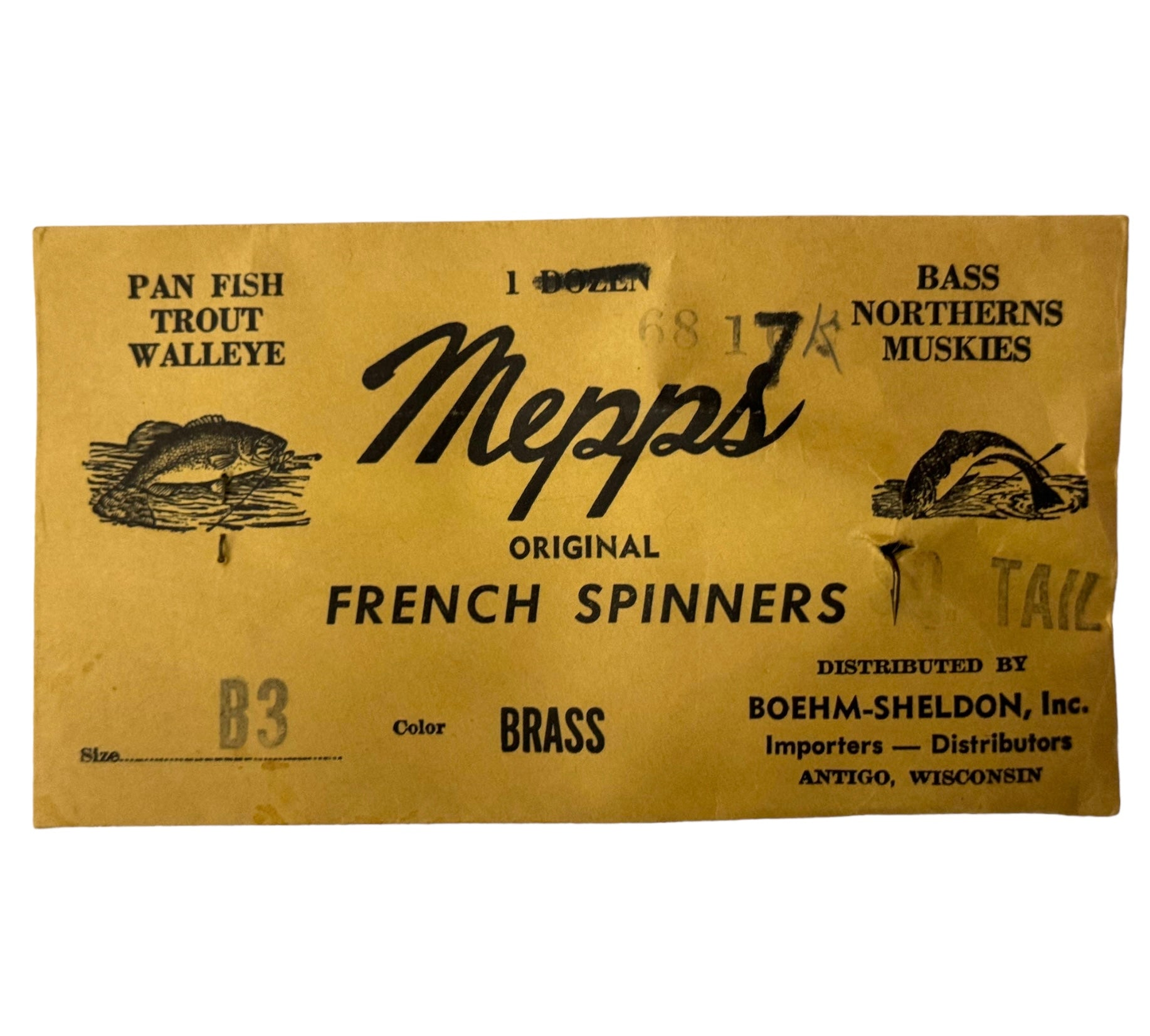 Antique MEPPS ORIGINAL FRENCH SPINNERS Fishing Lure • FRANCE – Toad Tackle