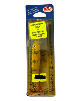 MANN'S BAIT COMPANY BABY STRETCH 1- (One Minus) Fishing Lure in YELLOW PERCH CRYSTAGLOW