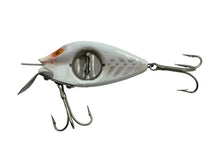 Charger l&#39;image dans la galerie, Left Facing View of Antique SPINNO MINNO Fishing Lure in WHITE RIB
