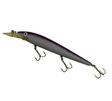 Load image into Gallery viewer, Left Facing View of  REBEL LURES FASTRAC MINNOW Vintage Fishing Lure in LECTOR M/Q PURPLE
