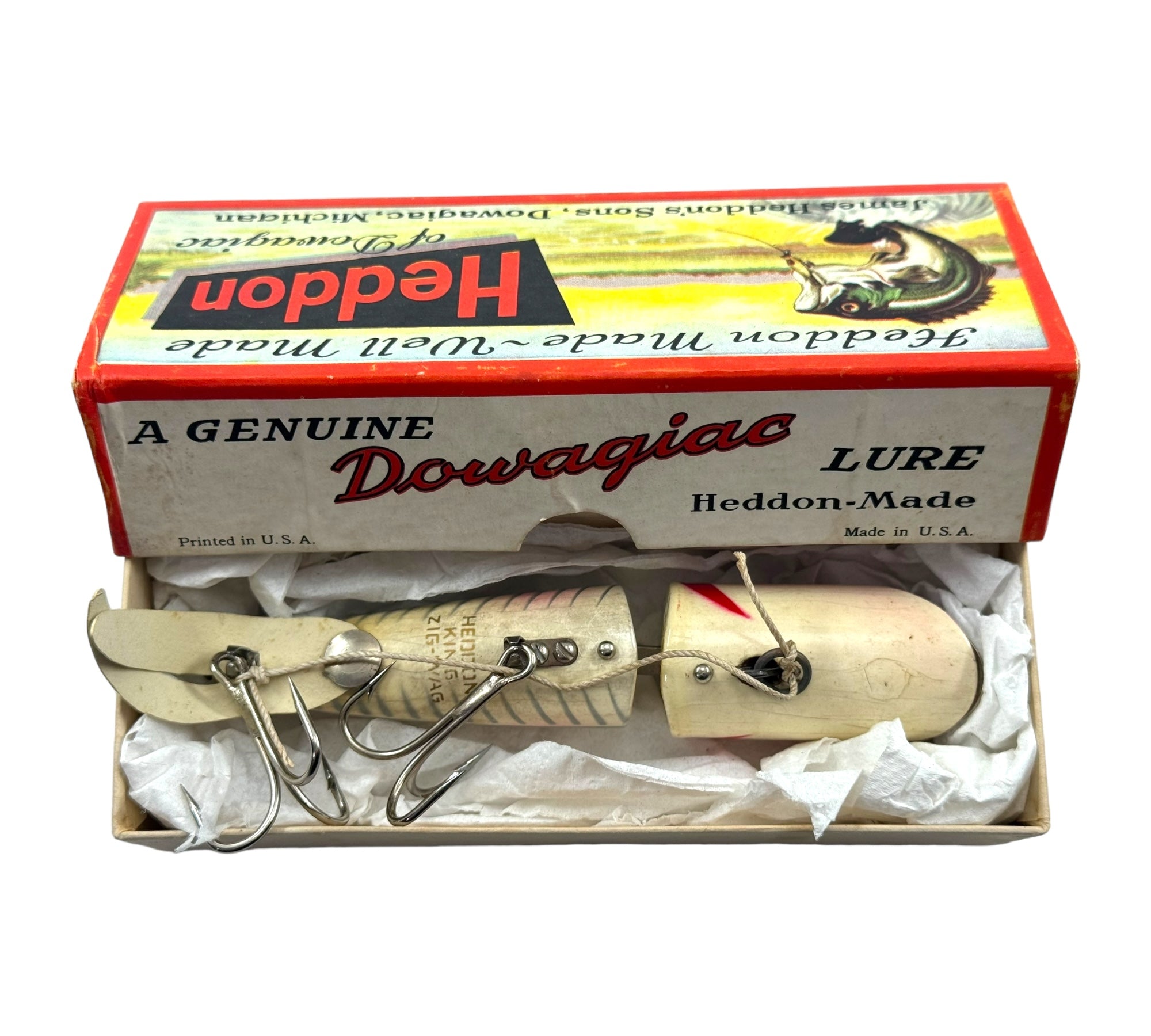 Vintage Heddon Dowagiac Fishing Lure Boxes