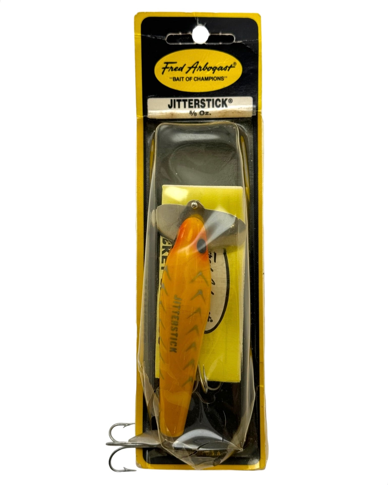 5 8 oz fishing lure 5/8 FRED ARBOGAST JITTERSTICK on Card • #645 03 YELLOW Name:FN Arctic Ice Plano 3450-28 quality components and tough Abu Garcia Ambassadeur® C3