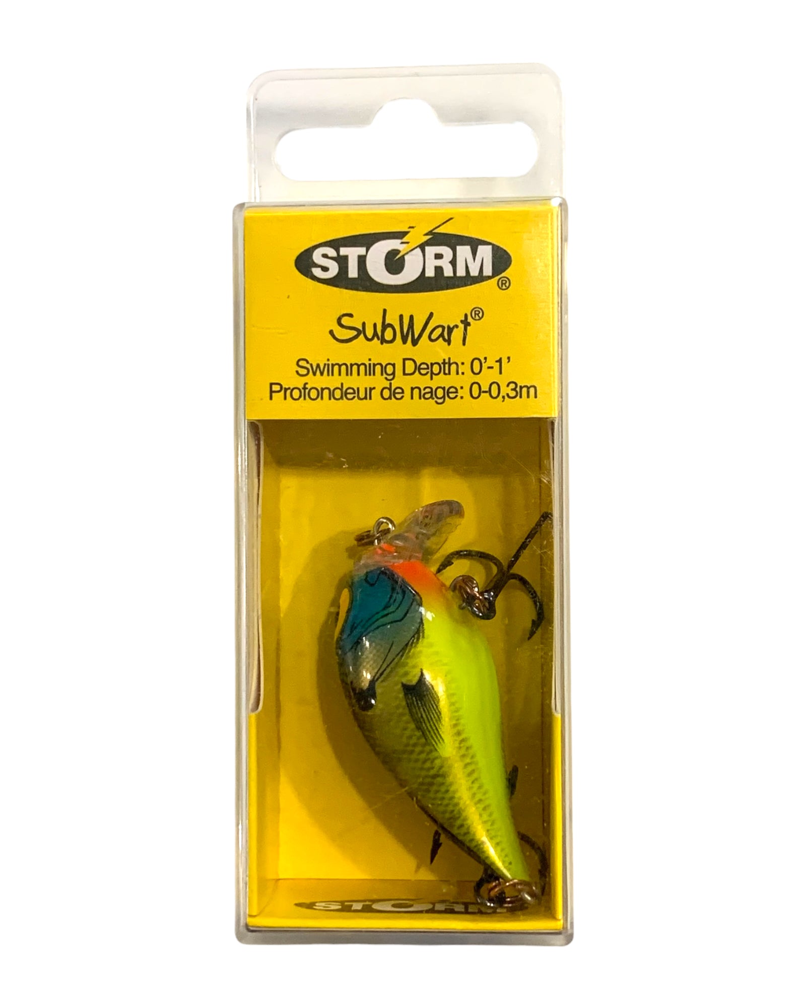STORM LURES Size 4 Subwart Fishing Lure • BLUEGILL Wakebait – Toad