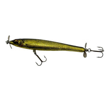 Charger l&#39;image dans la galerie, Left Facing View of BAGLEY BAIT CO TWIN SPINNER MINNOW Vintage Topwater Fishing Lure
