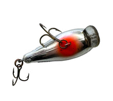 Lataa kuva Galleria-katseluun, Belly View of MANN&#39;S BAIT COMPANY BABY One Minus Fishing Lure in CHROME BLUE BACK with Double Stamp Which Means It Is Older!
