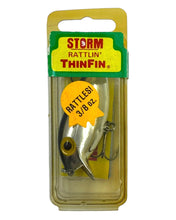 Load image into Gallery viewer, Cover Photo for STORM LURES RATTLIN&#39; THIN FIN Fishing Lure in METALLIC SILVER/BLACK BACK

