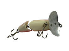 Load image into Gallery viewer, Belly View of FRED ARBOGAST 3/8 oz JOINTED JITTERBUG Fishing Lure in TROUT. Rare Topwater Bait.
