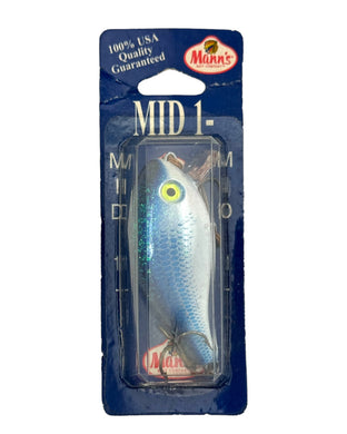 Mann's Bait Company MID One Minus Fishing Lure in BLUE SHAD CRYSTAGLOW