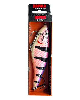 RAPALA SPECIAL GLIDIN' RAP 12 Fishing Lure in BANDED PINK