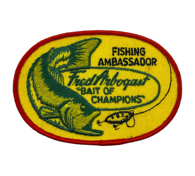FRED ARBOGAST FISHING AMBASSADOR Vintage Patch