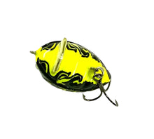 Load image into Gallery viewer, Belly View of SALMO LURES LIL BUG 3 FLOATING Fishing Lure in FLUORESCENT YELLOW BUMBLE BEE WASP
