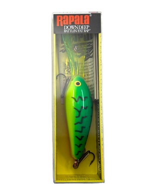 RAPALA LURES DOWN DEEP RATTLIN FAT RAP 7 Fishing Lure in FIRE TIGER