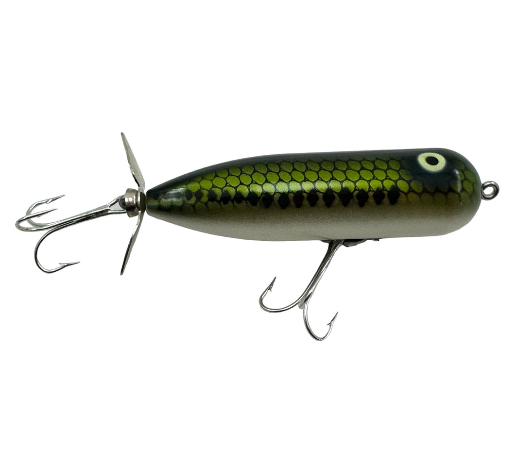 Right Facing View of HEDDON DOWAGIAC LURES MAGNUM TORPEDO Vintage Fishing Lure in BABY BASS