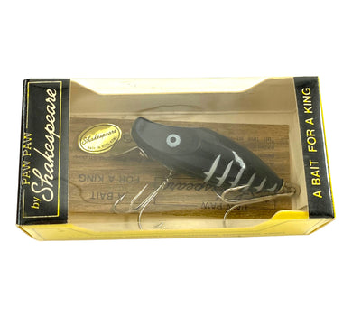 Paw Paw by SHAKESPEARE RIVER RUNT Fishing Lure in Classic BLACK SHORE