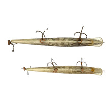 Charger l&#39;image dans la galerie, Lot of 2 REBEL LURES 4.5&quot; &amp; 5.5&quot; MINNOW Fishing Lures • NATURALIZED PIKE
