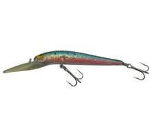 Load image into Gallery viewer, Left Facing View for STORM LURES DEEP JR THUNDERSTICK Fishing Lure in RAINBOW TROUT GLITTER FINISH
