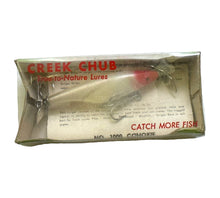 Charger l&#39;image dans la galerie, Boxed View of CREEK CHUB STREEKER Vintage Topwater Fishing Lure in REDHEAD
