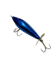 Lataa kuva Galleria-katseluun, Top View o fWHOPPER STOPPER 300 Series HELLRAISER Fishing Lure in BLUE BACK SILVER PLATE
