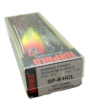 Charger l&#39;image dans la galerie, Box Stats View of RAPALA LURES SKITTER POP Size 9 Topwater Fishing Lure in HOT CLOWN
