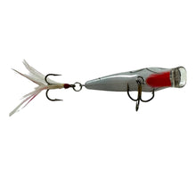 Load image into Gallery viewer, Belly View of 1st Generation BERKLEY FRENZY POPPER Fishing Lure in GREY GHOST
