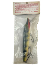 Load image into Gallery viewer, Fishing Tips for MITCHEZ BAIT COMPANY of Indiana 7&quot; Wood Fishing Lure in PERCH SCALE. Handcrafted Musky &amp; Trophy Fishing Size Bait.&nbsp;
