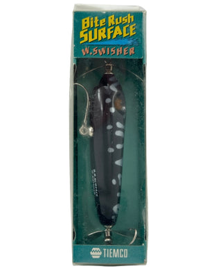 TIEMCO BITE RUSH SURFACE W. SWISHER Topwater Fishing Lure in SILVER BLACK