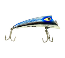 Load image into Gallery viewer, Right Facing View of HEDDON HEDD PLUG 8800 Series Fishing Lure in BLUE SHINER on CHROME BLUE
