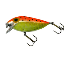 Load image into Gallery viewer, Left Facing View of STORM LURES RATTLIN THINFIN Fishing Lure in METALLIC ORANGE CHARTREUSE SPECKS
