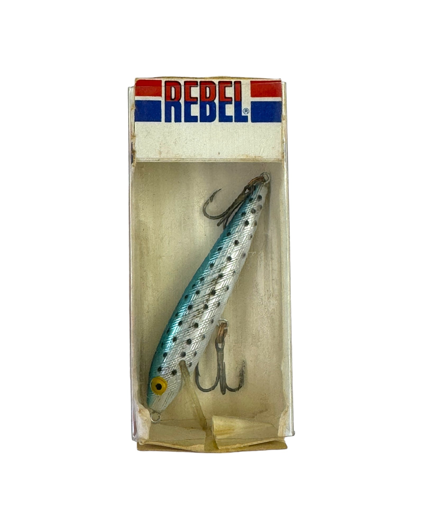 REBEL LURES F50 MINNOW Fishing Lure • SILVER BLUE & SPOTS – Toad