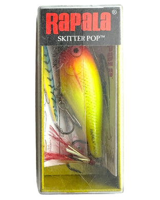 RAPALA LURES SKITTER POP Size 5 Topwater Fishing Lure in HOT CLOWN